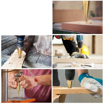 НАБОР СТУПЕНЧЕСКИХ СВЕРЛ ПО МЕТАЛЛУ 4-32 ММ