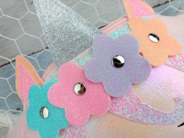 НАСТЕННАЯ СУМКА ЕДИНОРОГ, РОЗОВАЯ