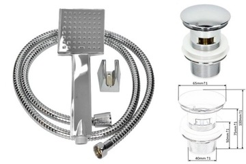 Квадратный смеситель для умывальника CARO Смеситель для ванны и душа, хром