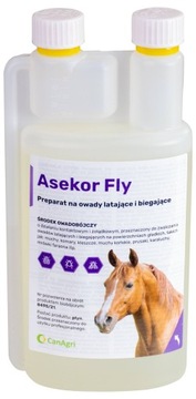 Preparat na owady latające i biegające ASEKOR FLY bezbarwny, 1000 ml