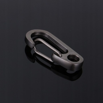 KARABIŃCZYK KARABINEK SURVIVAL EDC SZEKLA SZARY CAMPING OUTDOOR BRELOK