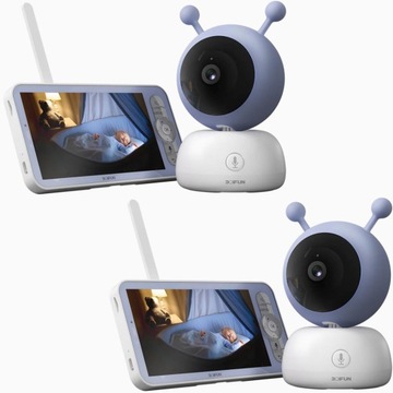 NIANIA ELEKTRONICZNA OBROTOWA KAMERA WIFI 1080P x2