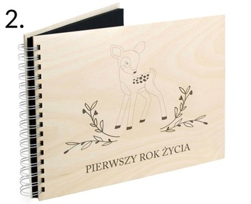 Album na baby shower pierwszy rok życia dziecka
