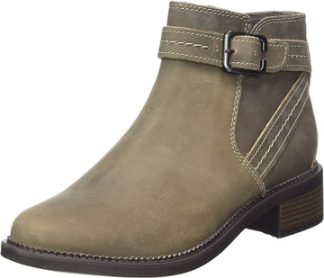 CLARKS Maye Strap Chelsea Botki Buty damskie skórzane r. 37,5