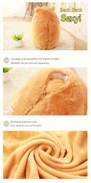 ПЛЮШЕВАЯ ПОДУШКА CUDDLE PLUSHIE PLANKET HAMSTER, унисекс