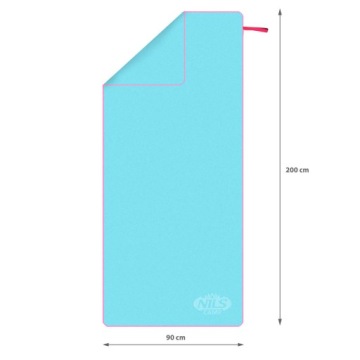 БЫСТРОСУХОЕ ПЛЯЖНОЕ ПОЛОТЕНЦЕ ИЗ МИКРОФИБРЫ 200Х90 см NILS NCR13 Синий