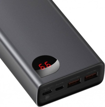 Baseus Power Bank Adaman Metal 20000 мАч PD QC 3.0 65 Вт 2 x USB + USB-C + микрофон
