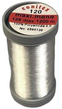 Nici żyłka do podszywarki bezbarwne 0,12mm 1200m
