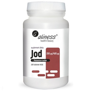 Jod jodek potasu Aliness 200 µg/400 µg x 200 tabs