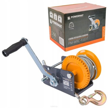 ТЕРЕВНАЯ ЛЕБЕДКА РУЧНАЯ РУЧНАЯ ЛЕБЕДКА 1133 КГ 10 М ДЛЯ РУКОЯТКИ 2500 ФУНТОВ