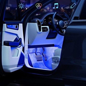 ЦВЕТНЫЕ СВЕТОДИОДНЫЕ ПОДСВЕТКИ RGB ДЛЯ САЛОНА АВТОМОБИЛЯ AMBIENT PILOT + ПРИЛОЖЕНИЕ
