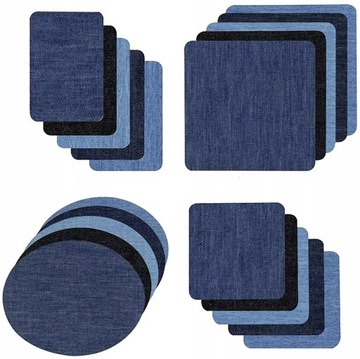 Duży zestaw 20 szt łatki jeans spodnie TERMO ŁATA