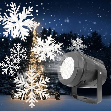 PROJEKTOR ŚWIĄTECZNY LED ŚNIEG LASEROWY RZUTNIK REFLEKTOR MIKOŁAJ RENIFER