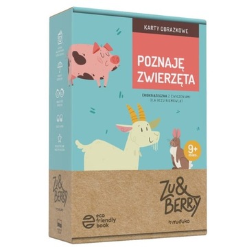 ZU&BERRY Karty obrazkowe Poznaję Zwierzęta