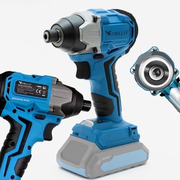 WKRĘTAK UDAROWY ZAKRĘTARKA AKUMULATOROWY 20V z światłem LED ORLLO WUB-03
