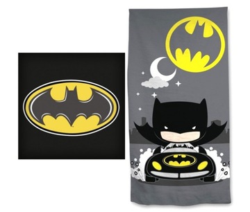 RĘCZNIK KĄPIELOWY + PODUSZKA BATMAN KOMIKS NIETOPERZ ZESTAW PREZENT