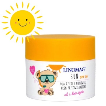 Linomag SUN Krem z Filtrem SPF 30 Przeciwsłoneczny 50 ml