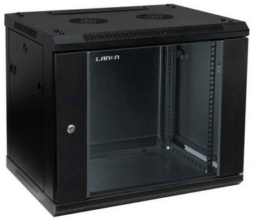 SZAFA RACK 12U WISZĄCA GŁĘBOKOŚĆ 450 CZARNA LANON