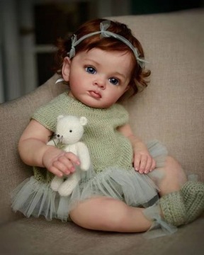 Reborn Baby Silicone lalka 60cm Korpus z tkaniny