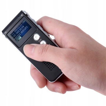 SZPIEGOWSKI DYKTAFON MP3 AUDIO 8GB DETEKCJA +SŁUCHAWKI