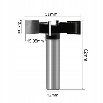 Резак по дереву 4 Т-образных кромки