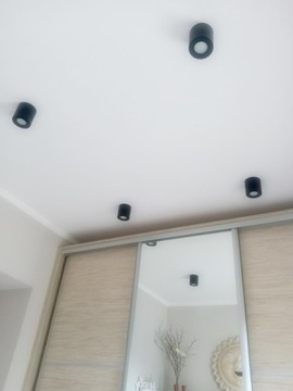 OPRAWA NATYNKOWA HALOGENOWA LED SUFITOWA GU10 TUBA CZARNA RAFIPOLED