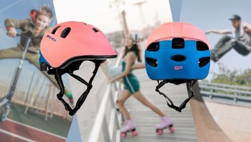 Детский велосипедный шлем 52-56 для роликовых самокатов, регулируемый.