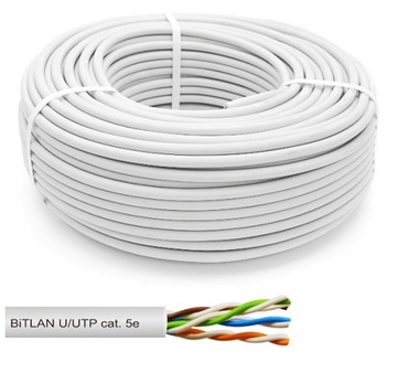 Kabel przewód skrętka sieciowy U/UTP cat5e za metr