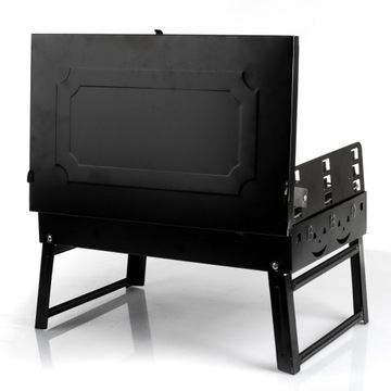 ПОРТАТИВНЫЙ ТУРИСТИЧЕСКИЙ САДОВЫЙ ГРИЛЬ НА УГЛЕ ЧЕМОДАН + ГРИЛЬ + АКСЕССУАРЫ