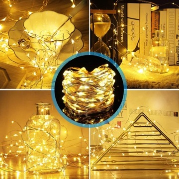 ПРОВОДНЫЕ ЛАМПЫ 200 LED MICRO FOR USB, 3 теплых белых