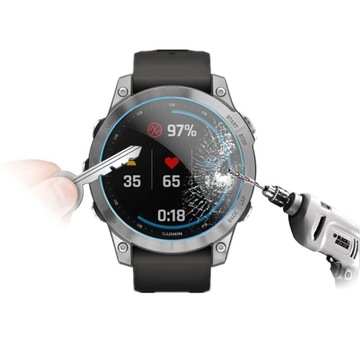 2x защитное закаленное стекло для Garmin Fenix ​​7