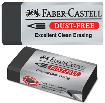FABER-CASTELL Gumka do mazania ścierania w osłonce Dust-Free CZARNA