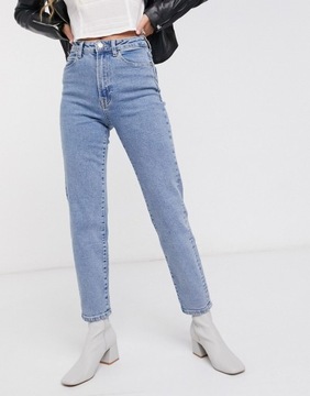 Stradivarius Jasnoniebieskie spodnie mom jeans EU32