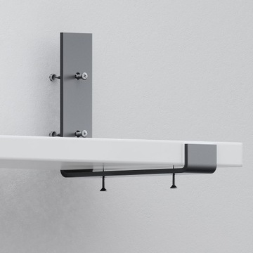 НАБОР 4x ОПОРЫ ДЛЯ ПОЛКИ УГЛОВОЙ КРОНШТЕЙН ДЛЯ ПОЛКИ LOFT ОПОРА 25 СМ ШПИЛЬКИ