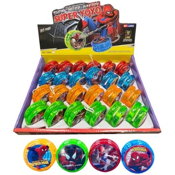 СВЕТЯЩАЯСЯ ИГРУШКА ЙОЙО-ЙОЙО JOJO-ЧЕЛОВЕК-ПАУК В ПОДАРОК ​​ДЕТЯМ