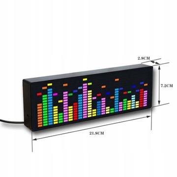 ЭЛЕКТРОННЫЕ СВЕТОДИОДНЫЕ ЧАСЫ RGB, МИГАЮЩИЕ В РИТМЕ МУЗЫКИ