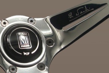 Оригинальный кожаный руль Nardi Deep Corn Chrome