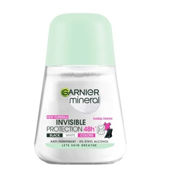 GARNIER Mineral Invisible dezodorant antyperspirant w kulce 50ml