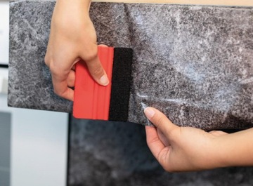 Фольга Клей мебельный шпон БЕТОН Темный Размер 67х200 Нежная фактура