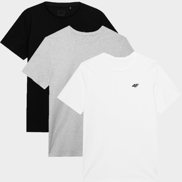 4F ФУТБОЛКА МУЖСКАЯ НАБОР ФУТБОЛОК ИЗ 3 ПРЕДМЕТОВ