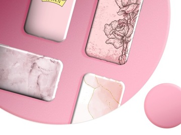 ЧЕХОЛ ДЛЯ IPHONE 7/8/SE 2020 РОЗОВЫЙ УЗОР С ЗОЛОТОЙ РОЗА ПОРОШОК РОЗОВЫЙ ЧЕХОЛ