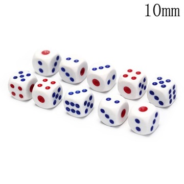 10 sztuk/paczka małe kości standardowe 10mm zestaw