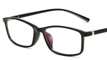 OKULARY czarne minusy DO KOMPUTERA anty blue -4