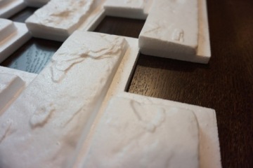 Старый кирпич 3D. Панель из пенопласта.