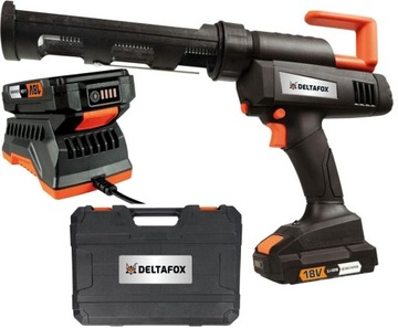PISTOLET DO SILIKONU KLEJU WYCISKACZ 18V + WALIZKA