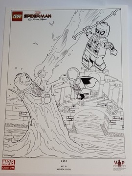 LEGO LIMITOWANY PLAKAT MARVEL - SPIDER MEN 3/3