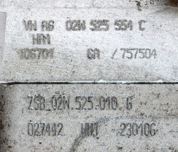 NÁPRAVA DIFERENCIÁL ZADNÍ VW TRANSPORTER T5 02W525551C