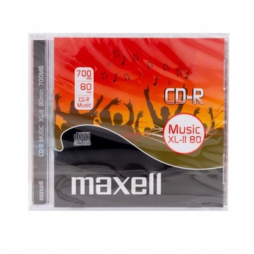 MAXELL CD-R 700 МБ МУЗЫКА АУДИО XL-II 80 МИН JEWEL C