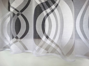 MG ШТОРА жаккардовая 82/100 БЕЛАЯ, высота 250см КАЧЕСТВО