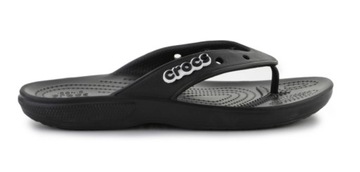 CROCS JAPONKI CZARNE NA LATO Z LOGO 37/38 1ŻJA